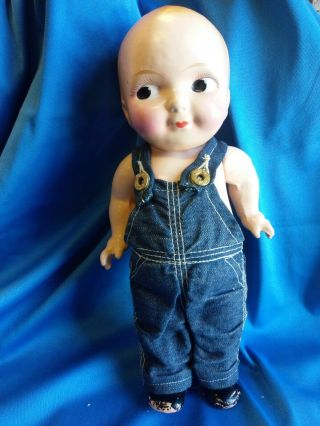 Vintage Buddy Lee Advertising Doll With Overalls