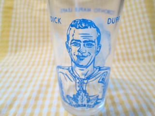 Vintage 1960/61 - Dick Duff - Maple Leaf Nhl York Peanut Butter Glass
