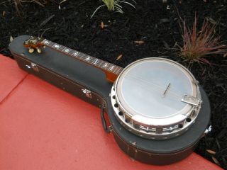 Vintage Lange Challenger Resonator Banjo Tenor 1920s/30s Great Shape No Repairs
