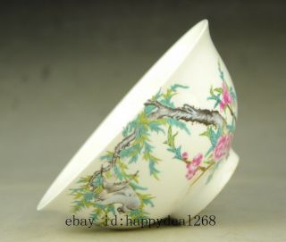 Rare Chinese Porcelain QianLong Dynasty Plum Blossom Tree Bowl Bowls Statue b01 3