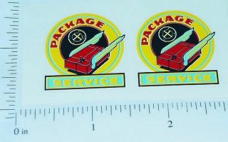 Marx Package Delivery Pickup Truck Sticker Set Mx - 022
