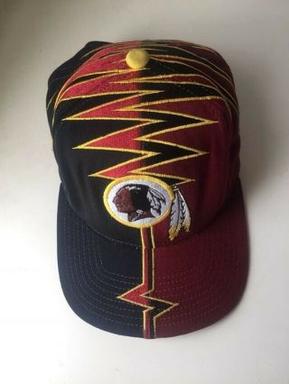 Vtg Starter Washington Redskins Darkside Shockwave Slasher Snapback Hat Cap