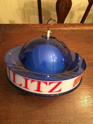 Vintage 1961 Schlitz Rotating Globe Beer Light - and 3