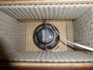 Vintage bookshelf Speaker fullrange GDR Schulz KSP 130 inside / RFT cabinet DDR 7