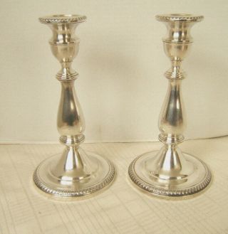 Mueck - Cary Co Towle Sterling Silver Candlesticks Godroon