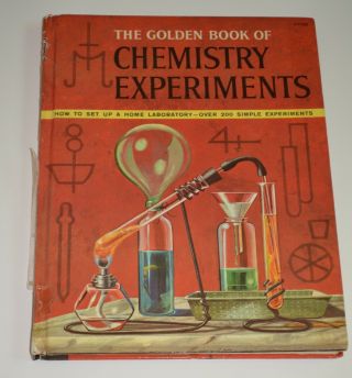 Vintage The Golden Book Of Chemistry Experiments 1963 Golden Press Revised,  Rare