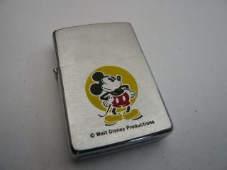 Very Rare Vintage Zippo Usa Lighter Enamel Walt Disney 1978
