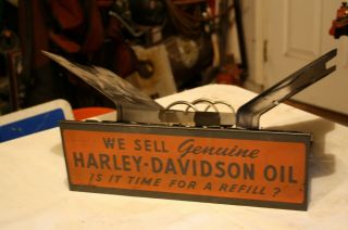 Antique Harley Davidson Dealership Catolog Holder