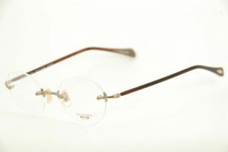 Oliver Peoples Vintage Op 679 Ag/008 Brown Titanium Eyeglasses 44 - 20