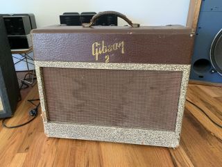 Vintage 1950s Gibson Ga - 20 Guitar Tube Amplifier Sn 33165 Unrestored