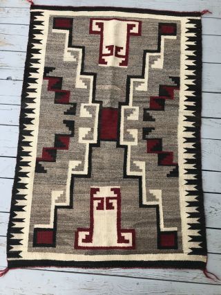 Antique 34 By 50 Navajo Indian Rug Classic Design Colors