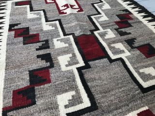 Antique 34 By 50 Navajo Indian Rug Classic Design Colors 6