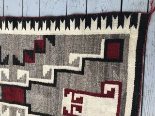 Antique 34 By 50 Navajo Indian Rug Classic Design Colors 9