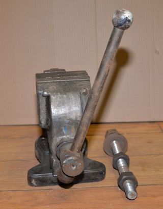 Antique 1890 ' s Vanderman No 1 vise 100 lb blacksmith knife making forge tool 10