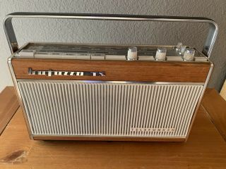 Vintage Telefunken Bajazzo Ts 101 Radio Real Wood 1964.