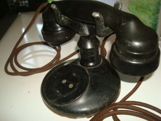 Rare Early Western Electric A1 Telephone A - 1 D76869 E - 1 Handset 2