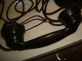 Rare Early Western Electric A1 Telephone A - 1 D76869 E - 1 Handset 9