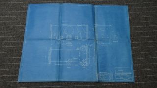 (m129) 1917 Blueprint Drwg 20 " X 26 " - Contraflo Winch Condenser