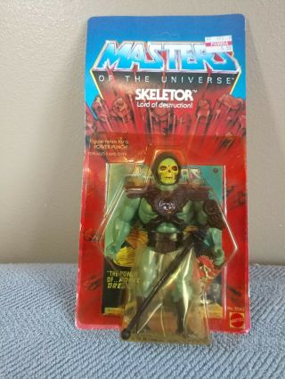 Motu Skeletor Masters Of The Universe Vintage 1982 Factory Moc Unpunched