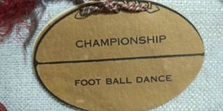 Antique Ohio State University Championship Football Dance LedgerCard Chic Harley 5