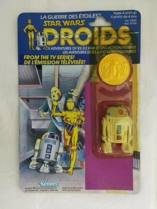 Star Wars Vintage Kenner R2 - D2 Droids Cartoon Tv Series Canada W/pop Up 1985