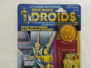 Star Wars Vintage Kenner R2 - D2 DROIDS CARTOON TV SERIES CANADA w/Pop Up 1985 4