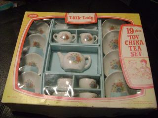 Childs 19 Piece China Tea Set By Little Lady Jaymar - From Japan -