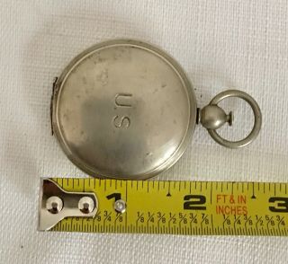Vintage US MILITARY WITTNAUER POCKET WATCH TYPE SURVIVAL COMPASS 6