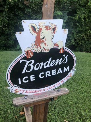 Vintage Porcelain Borden Ice Cream Elsie The Cow Marked “1967”