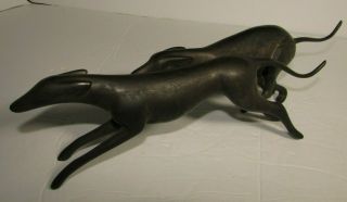 Loet Vanderveen Bronze Sculpture Greyhounds Running Signed Numbered 8/1750 Rare 4