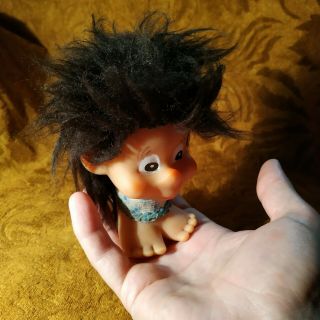 Vintage Rare Rubber Toy - Head Feet Man Troll - Ussr Doll
