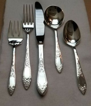 Kirk Stieff Sterling Silver - Lady Claire 5 Pc Place Setting