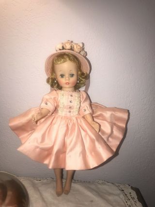 Vintage Cissette Doll In With Pink Silky Dress