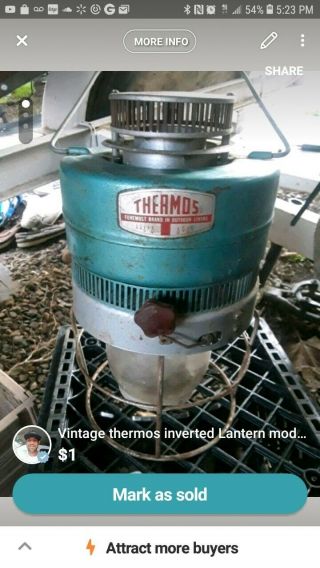 Vintage Thermos Inverted Lantern