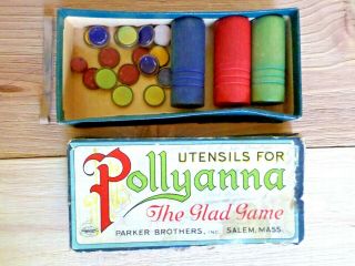 Antique Parker Brothers Inc.  Game Utensils For Pollyanna The Glad Game 1910 