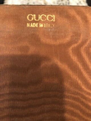 Rare Vintage Gucci Burlwood&Brocade XL Jewelry Box - pre - owned 3