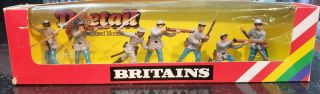 Britains Federal And Confederate 7 Vintage Solid Cast Metal Soldiers (1980).