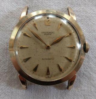 Vintage Universal Geneve 17j Cal.  138ss 14k Gf Bumper Automatic Watch