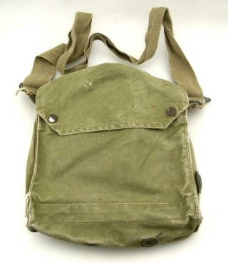 Ww2 Wwii British Army Mk Vii Gas Mask Bag Indiana Jones Satchel Dated 1942