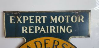 Vintage Sign A Perfect Circle Expert Motor Repair Gas Oil Auto Service Station 2