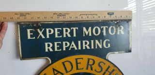 Vintage Sign A Perfect Circle Expert Motor Repair Gas Oil Auto Service Station 6