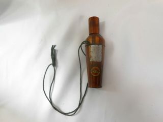 Vintage Multiwood Duck Call With String Lanyard And Kennedy Bros Label