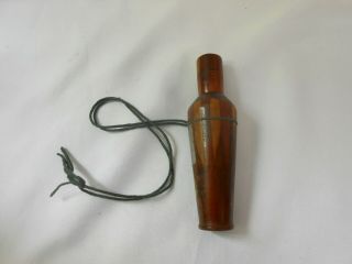 Vintage Multiwood Duck Call With String Lanyard and Kennedy Bros Label 4