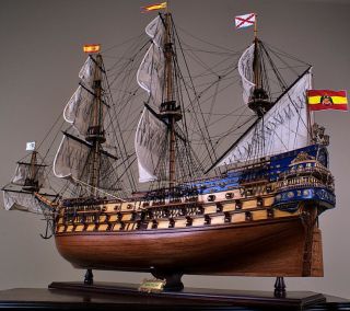 San Felipe 42 " Model Wood Ship Spanish Navy Wooden Tall Ship Sailing Boat