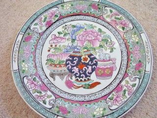 Chinese Hand Painted Porcelain Large Dish - Plate