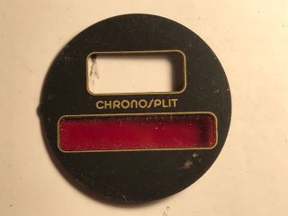 Vintage Heuer Led Chronosplit Dial