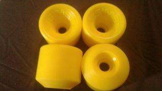 Ultra Rare Sims Snakes Conical Skateboard Wheels - Yellow Repours