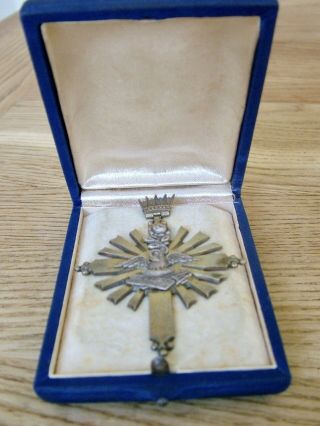 Unusual Masonic Jewel Rose Croix Collar Jewel Regalia Vintage