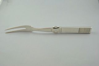 Vintage Sterling Silver Carving Fork 