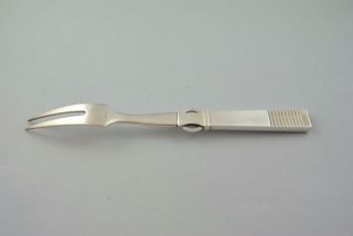 Vintage Sterling Silver Carving Fork 